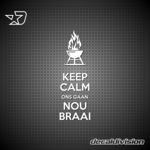 Ons gaan nou Braai Sticker
